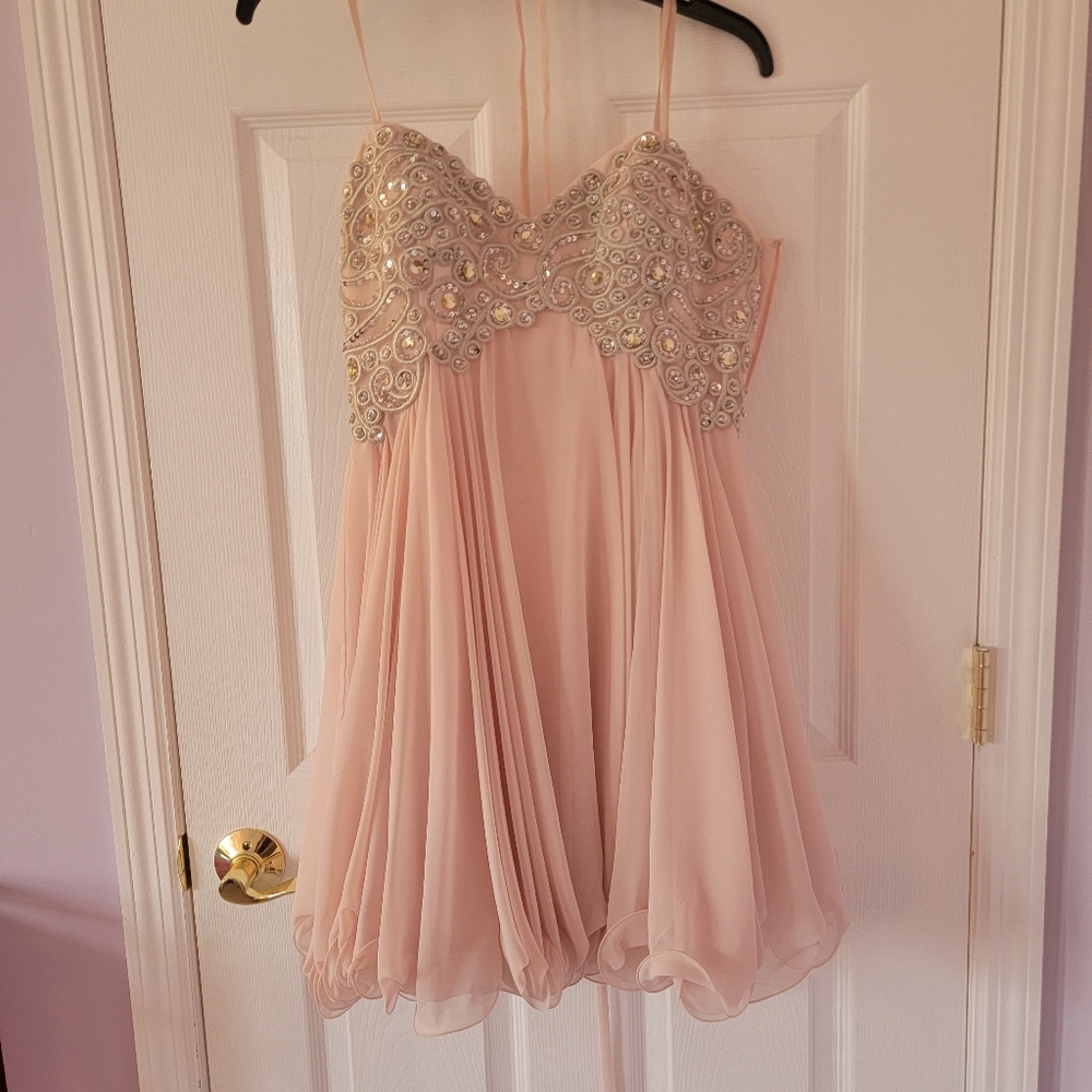 Xscape Pink Prom Dress